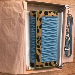 Miu miu crossbody clutch purse